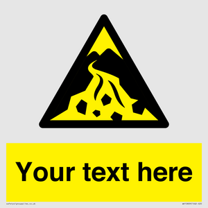 Custom Warning: Debris flow zone